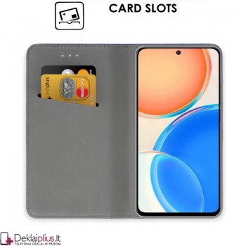 Telone atverčiamas dėklas - auksinės spalvos (Huawei Honor 200 Smart) Telone atverčiamas dėklas - auksinės spalvos (Huawei Honor 200 Smart)